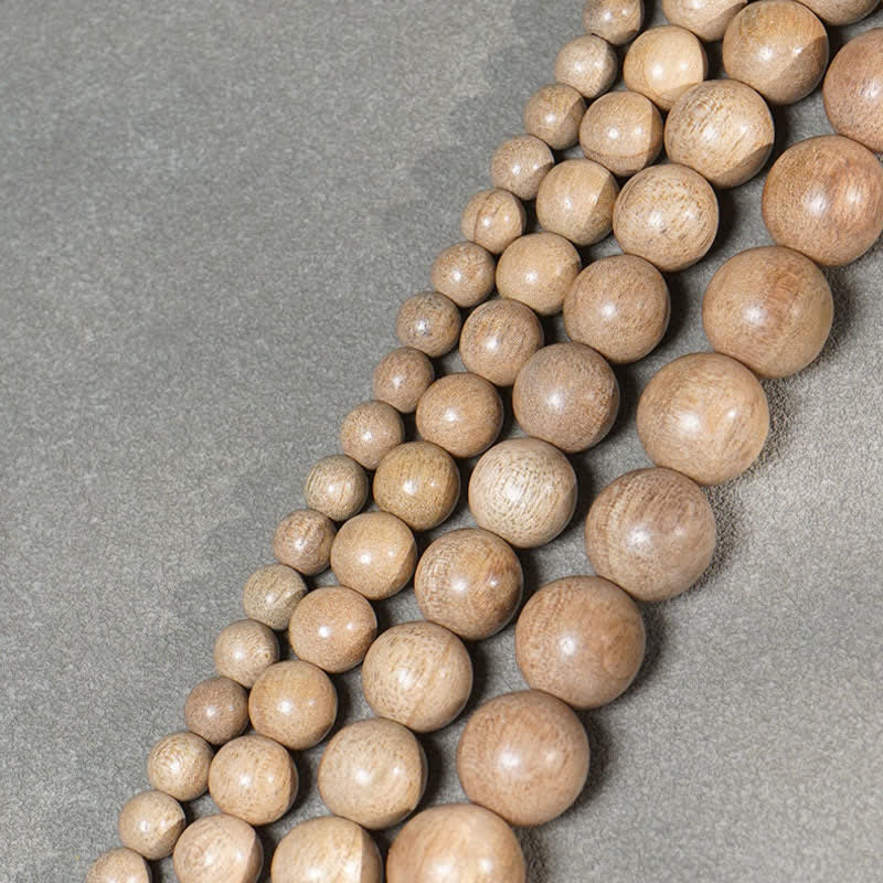 Buddha Stones Mala di perle in legno di canfora naturale, con 108 perle, della serie "Perseverance". - image 10