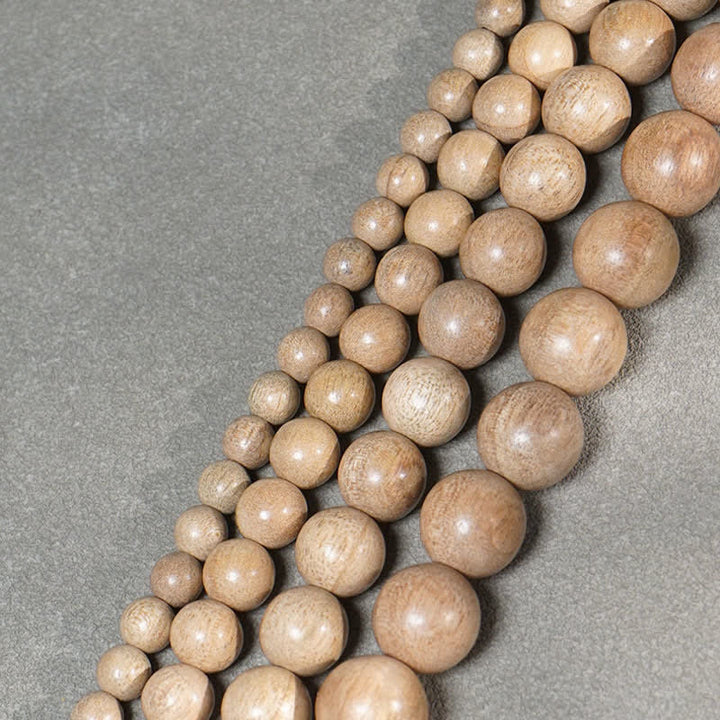 Buddha Stones Mala di perle in legno di canfora naturale, con 108 perle, della serie "Perseverance". - image 10