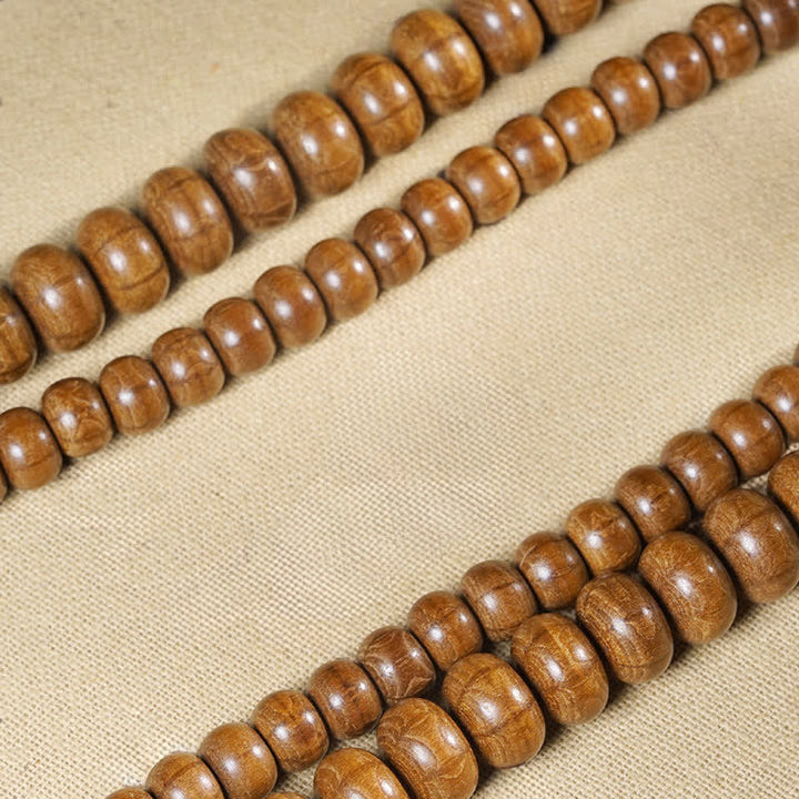 Buddha Stones Abelia Biflora naturale, protezione per il legno, 108 perle Mala - image 6