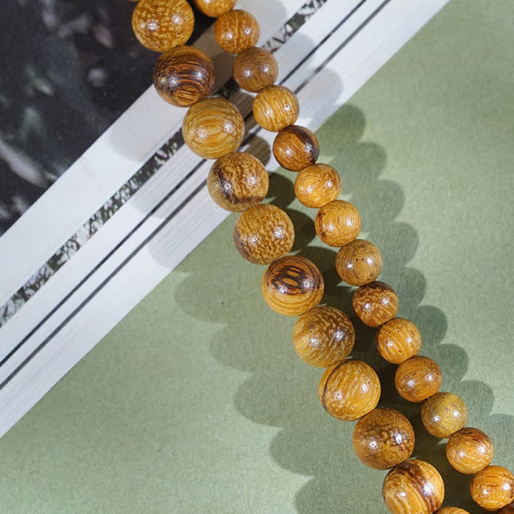 Buddha Stones Mala Harmony a 108 perle in legno di marmo naturale - image 8