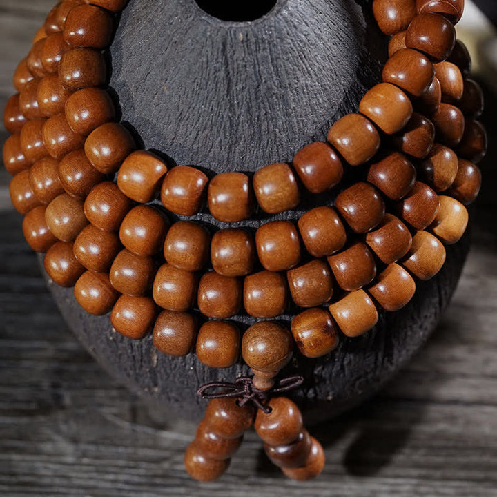 Buddha Stones Legno naturale di giuggiola 108 perline Mala - image 3