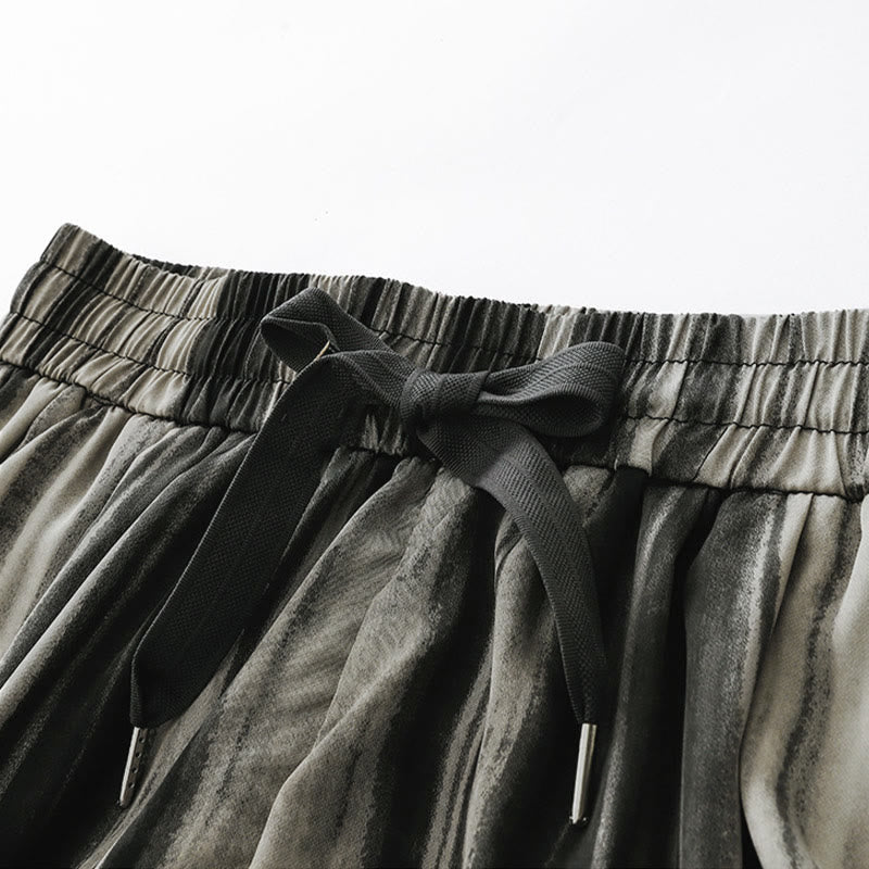 Buddha Stones Pantaloni lunghi estivi casual ed eleganti con coulisse e righe verticali, da donna, a gamba dritta con tasche. - image 10