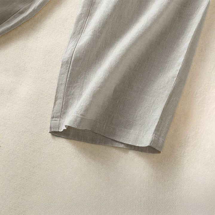 Buddha Stones Pantaloni capri da donna a gamba dritta, minimalisti, tinta unita, per primavera/estate, casual ed eleganti, con tasche. - image 35
