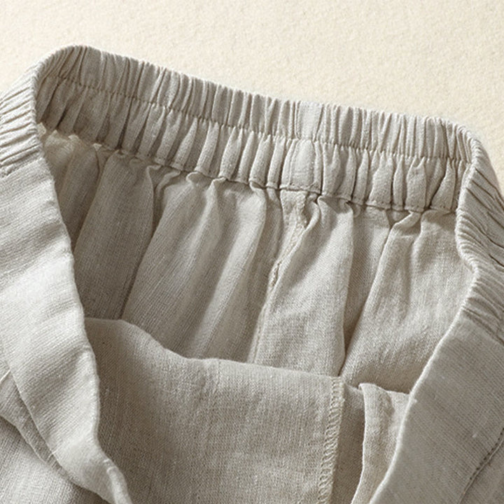 Buddha Stones Pantaloni capri da donna a gamba dritta, minimalisti, tinta unita, per primavera/estate, casual ed eleganti, con tasche. - image 33