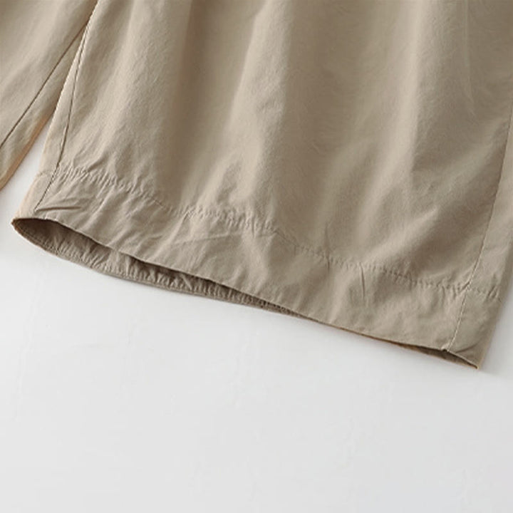 Buddha Stones Pantaloni corti estivi casual minimalisti a tinta unita da donna, modello harem con tasche - image 4