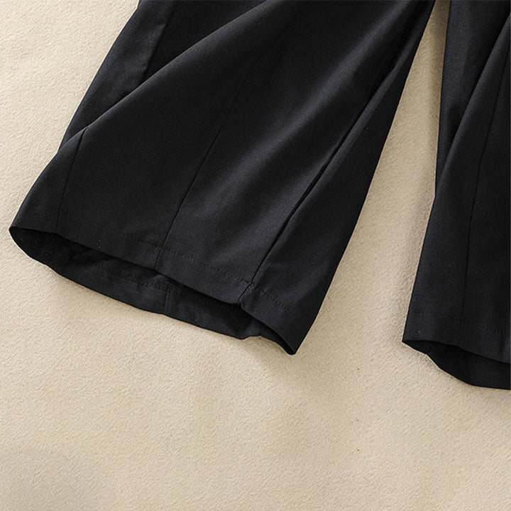 Buddha Stones Pantaloni corti da donna estivi casual e minimalisti con coulisse, tinta unita e tasche. - image 8