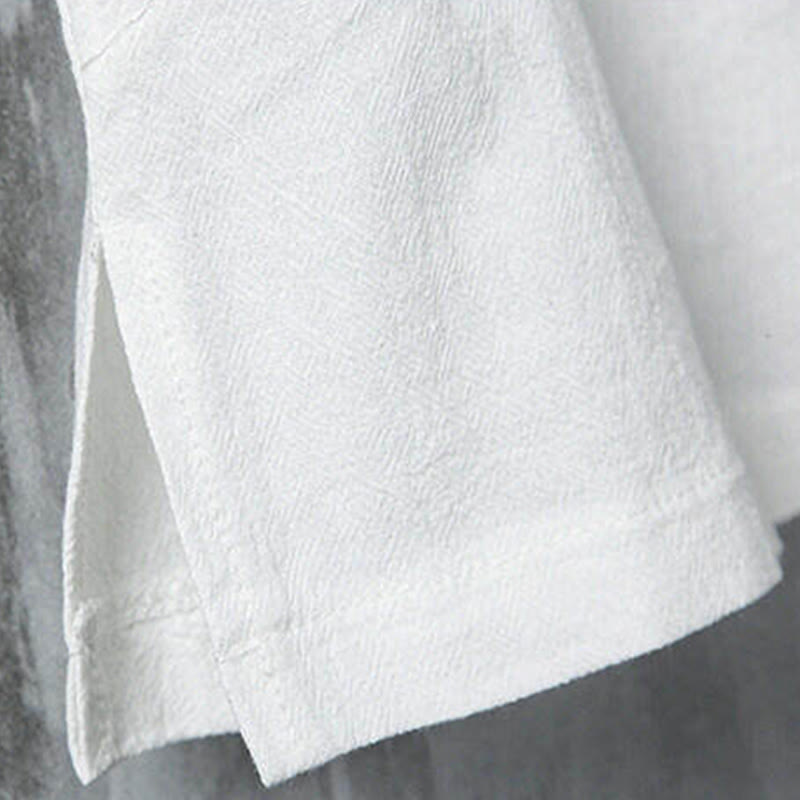 Buddha Stones Camicia da uomo a maniche corte in bambù, stile estivo Tang, casual, con bottoni a rana. - image 7