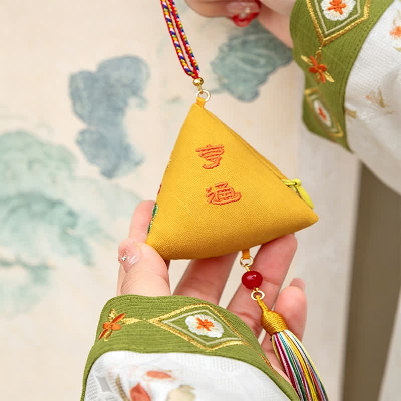 Buddha Stones Ricamo Zongzi Triangolo Scorpione Simpatico Animale Decorazione - image 11
