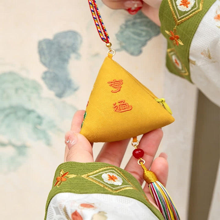 Buddha Stones Ricamo Zongzi Triangolo Scorpione Simpatico Animale Decorazione - image 11