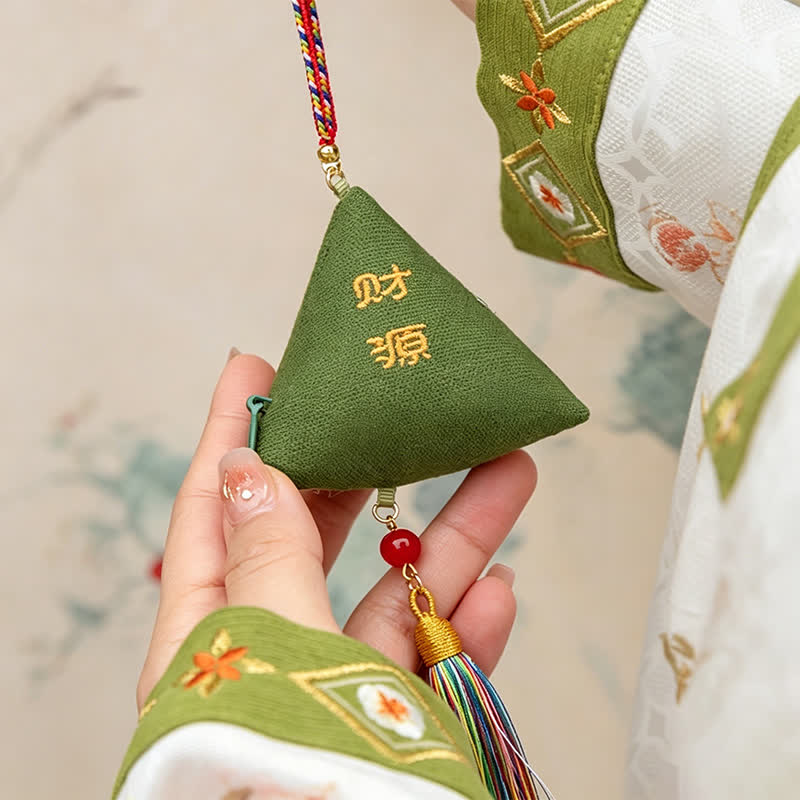 Buddha Stones Ricamo Zongzi Triangolo Scorpione Simpatico Animale Decorazione - image 1