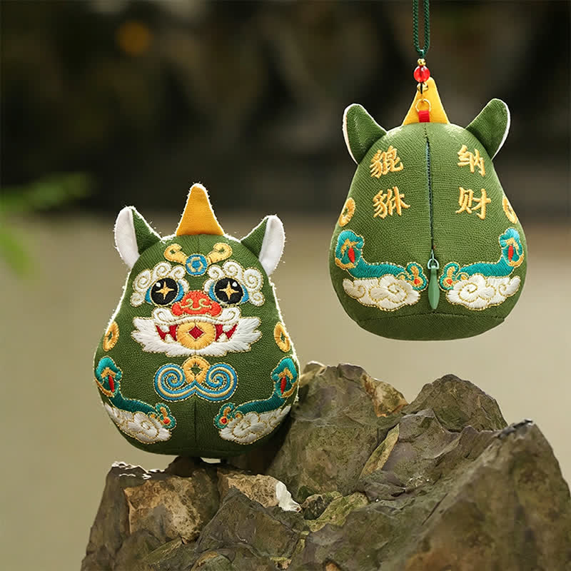 Buddha Stones Lucky Pi Xiu Qilin Drago Volpe Ricchezza Decorazione Animale Carino - Pixiu - image 5