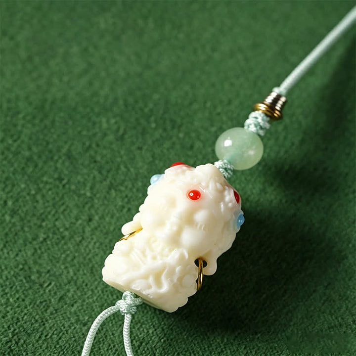 Buddha Stones Mala etnico intrecciato a mano con 108 perline raffiguranti semi di Bodhi bianchi, Bodhisattva Tara Hope. - image 12