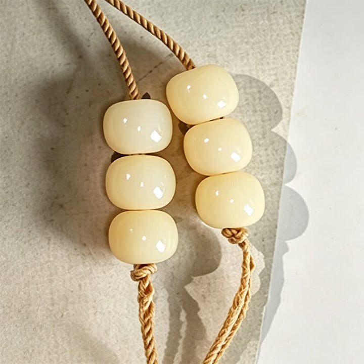 Buddha Stones Ciondolo Bodhi Root Lotus Purity 108 perline rotonde lucidate a mano Mala - image 11
