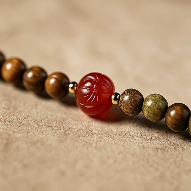 Buddha Stones Ciondolo a forma di gatto intrecciato a mano in legno di sandalo verde Serenity Mala etnico retrò - image 15