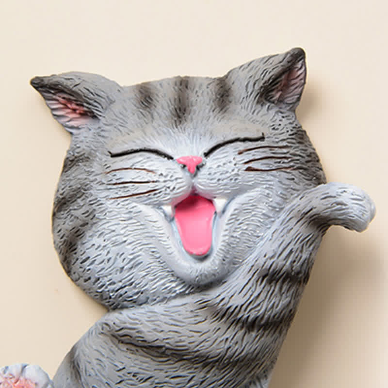 Buddha Stones Copriinterruttore a forma di gatto in resina dipinta, decorazione con animale carino - image 12