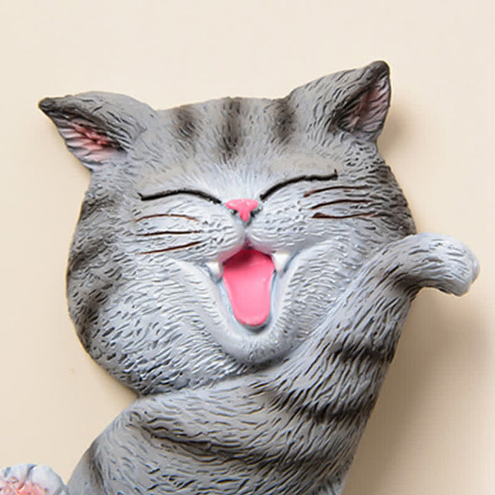 Buddha Stones Copriinterruttore a forma di gatto in resina dipinta, decorazione con animale carino - image 12