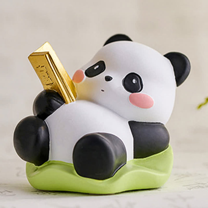 Buddha Stones Supporto per telefono in resina a forma di loto e panda, decorazione a forma di animale carino - image 12
