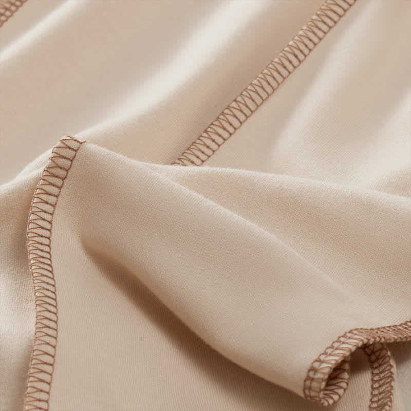 Pantaloni da donna a gamba dritta con tasche, stile casual estivo, minimalisti, con coulisse e tasche applicate, colore tinta unita, con Buddha Stones. - image 8