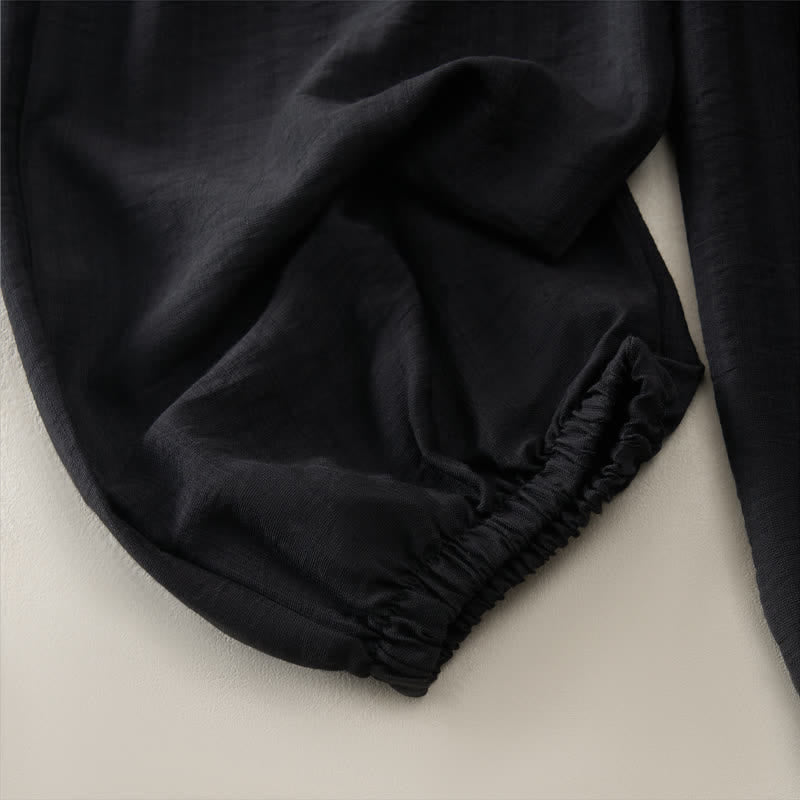 Buddha Stones Pantaloni corti da donna estivi casual e minimalisti a tinta unita con tasca - image 12