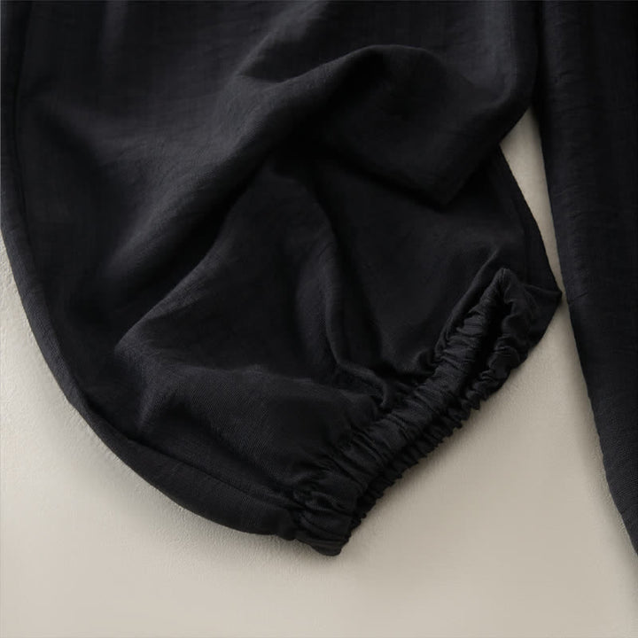 Buddha Stones Pantaloni corti da donna estivi casual e minimalisti a tinta unita con tasca - image 12