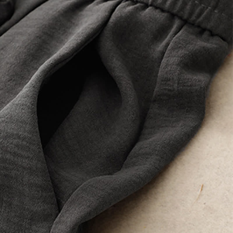 Buddha Stones Pantaloni estivi casual minimalisti con coulisse, tinta unita, alla caviglia, da donna, a gamba dritta con tasche. - image 15