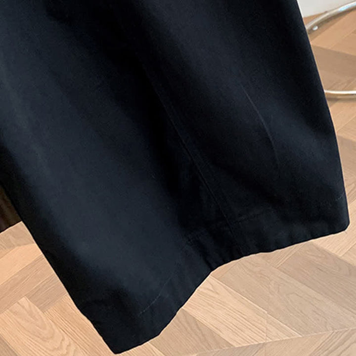 Buddha Stones Pantaloni lunghi da donna primaverili, casual, minimalisti, con coulisse, tinta unita, modello harem con tasche. - image 20