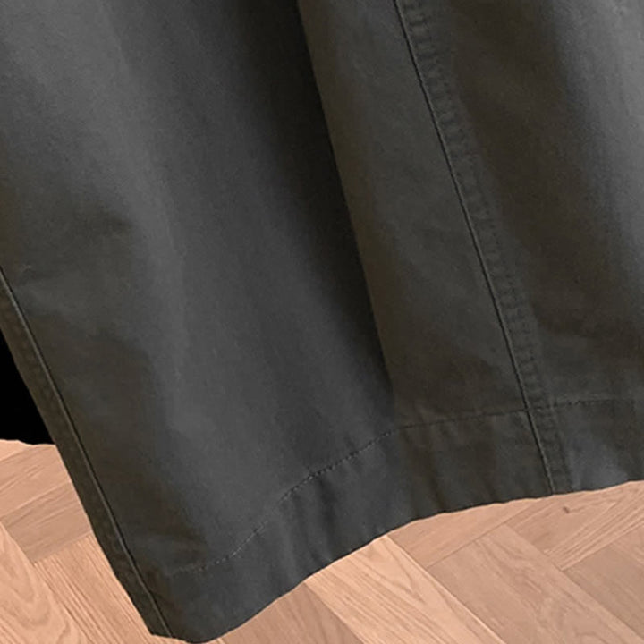Buddha Stones Pantaloni lunghi da donna primaverili, casual, minimalisti, con coulisse, tinta unita, modello harem con tasche. - image 26