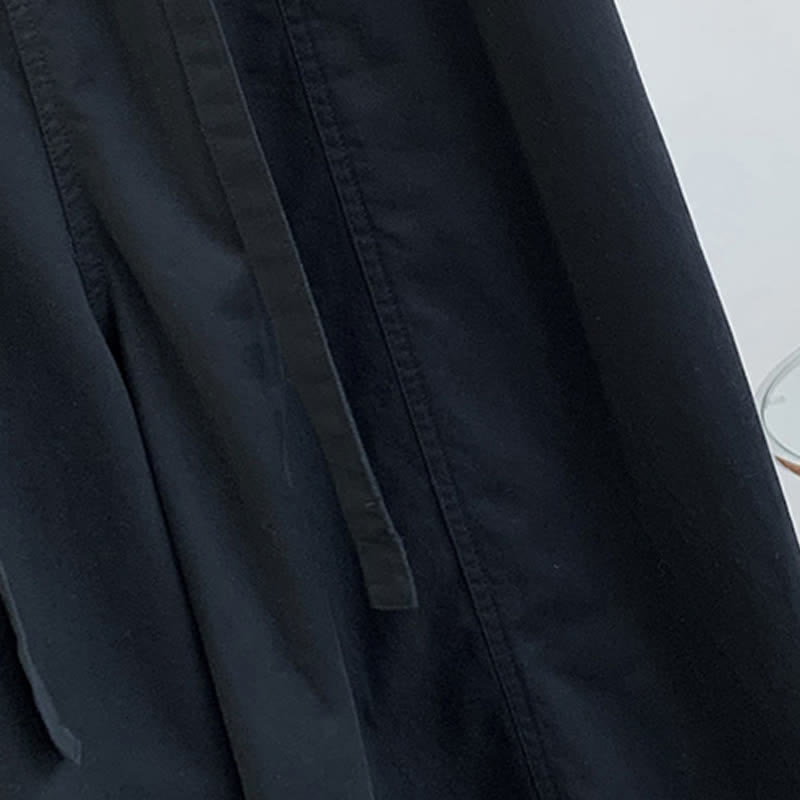 Buddha Stones Pantaloni lunghi da donna primaverili, casual, minimalisti, con coulisse, tinta unita, modello harem con tasche. - image 19