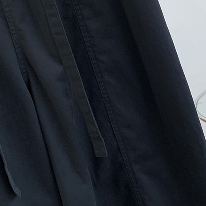 Buddha Stones Pantaloni lunghi da donna primaverili, casual, minimalisti, con coulisse, tinta unita, modello harem con tasche. - image 19