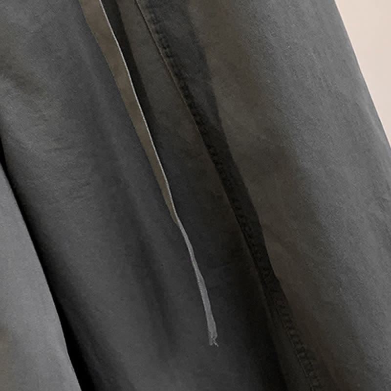 Buddha Stones Pantaloni lunghi da donna primaverili, casual, minimalisti, con coulisse, tinta unita, modello harem con tasche. - image 25