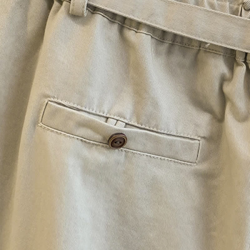 Buddha Stones Pantaloni lunghi da donna primaverili, casual, minimalisti, con coulisse, tinta unita, modello harem con tasche. - image 11