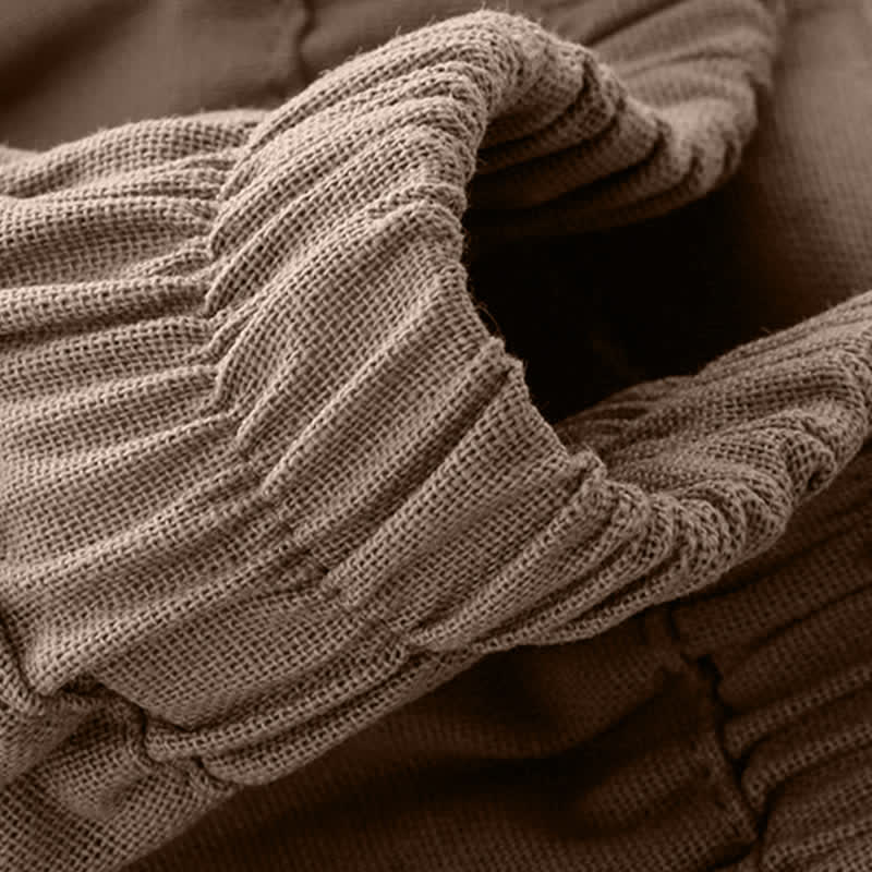 Buddha Stones Pantaloni corti estivi minimalisti ed eleganti da donna, a gamba dritta e con tasche. - image 14