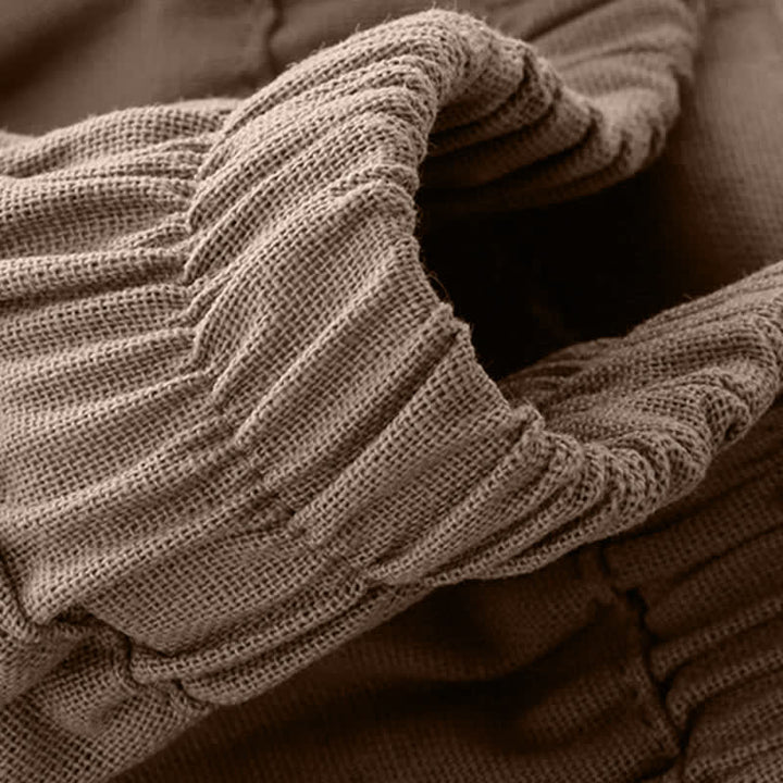 Buddha Stones Pantaloni corti estivi minimalisti ed eleganti da donna, a gamba dritta e con tasche. - image 14