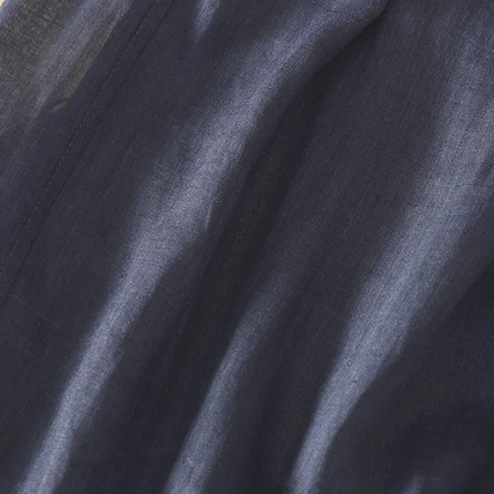 Buddha Stones Pantaloni capri estivi casual boho con coulisse, tinta unita, da donna, gamba larga con tasche - image 14