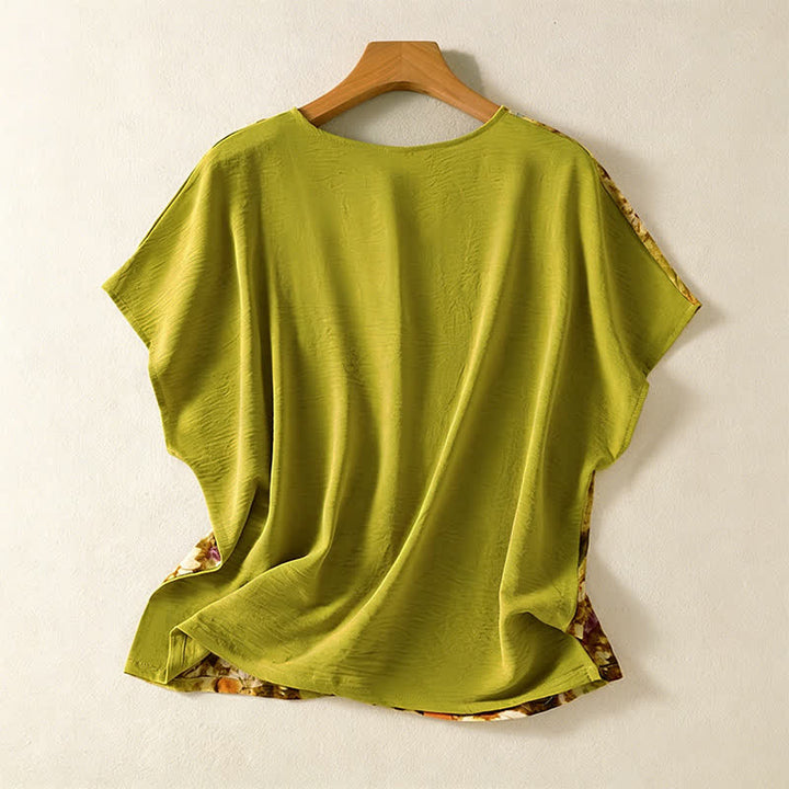 Buddha Stones Camicie estive casual vintage da donna in stile Tang con stampa floreale e girasoli. - image 1