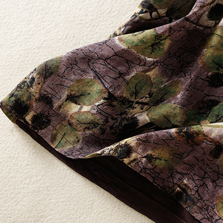 Buddha Stones Camicie estive casual vintage da donna in stile Tang con stampa floreale e girasoli. - image 15