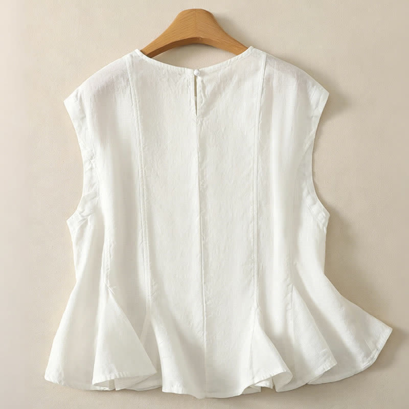 Buddha Stones Canotta estiva casual ed elegante da donna, senza maniche. - image 13