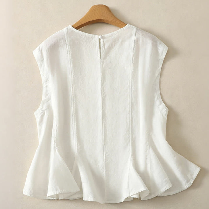 Buddha Stones Canotta estiva casual ed elegante da donna, senza maniche. - image 13