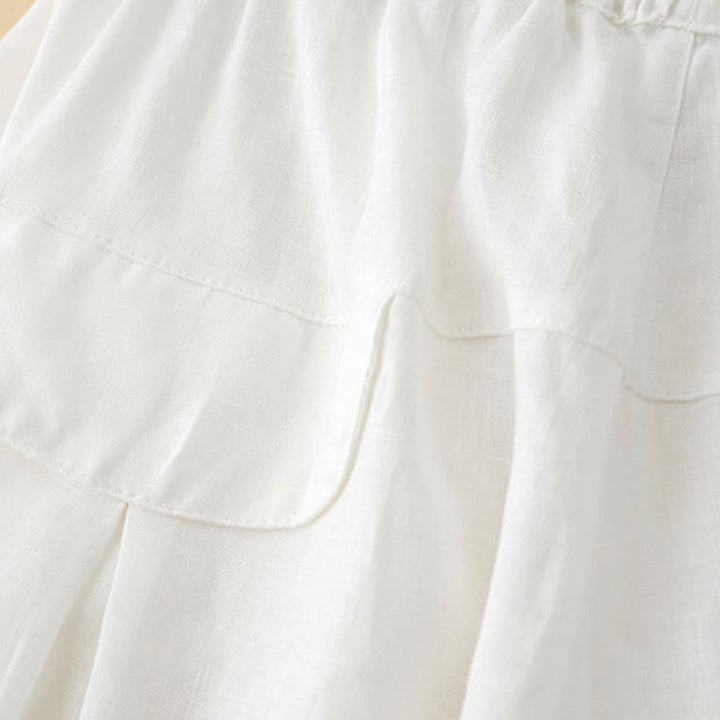 Buddha Stones Pantaloni estivi casual minimalisti con coulisse, tinta unita, alla caviglia, pantaloni harem da donna con tasca - image 16
