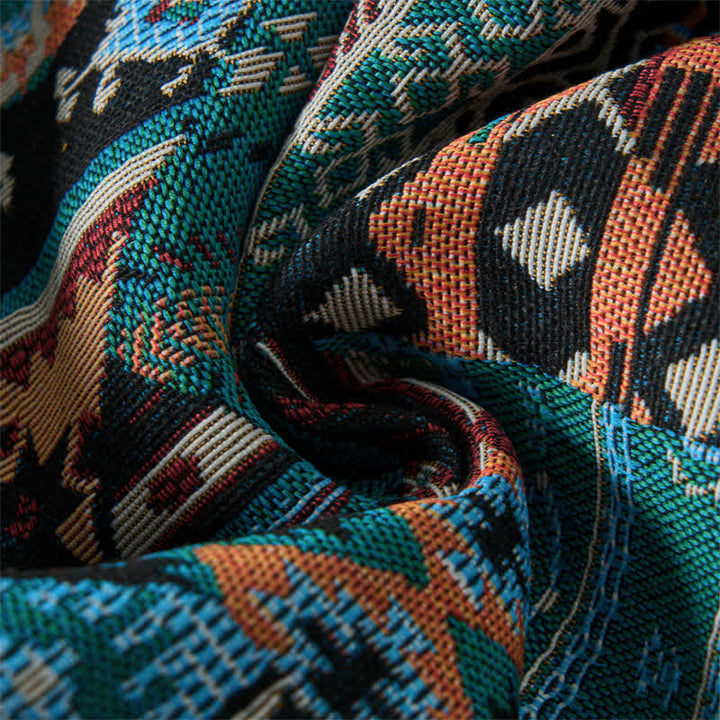 Pantaloncini da uomo estivi casual boho con coulisse e motivo geometrico a Buddha Stones, con tasche. - image 17