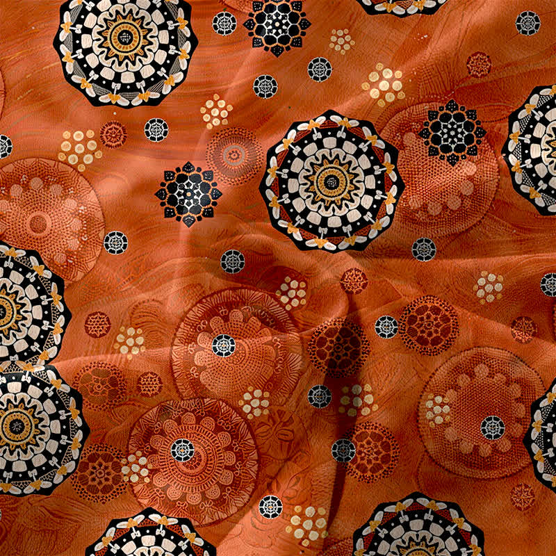 Buddha Stones Abito midi estivo da donna senza maniche con motivo mandala e medaglione, stile boho casual, con tasche. - image 3