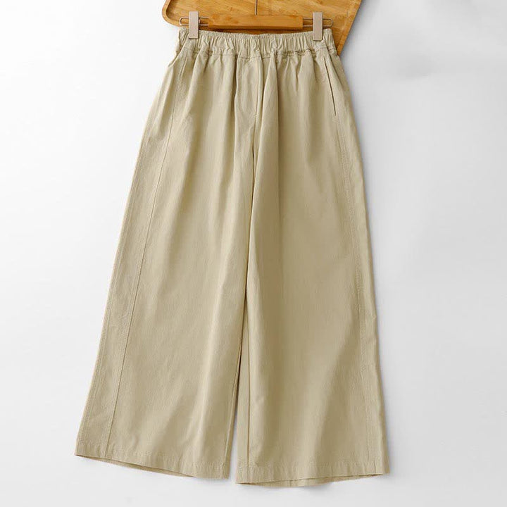 Buddha Stones Pantaloni corti da donna a gamba larga, minimalisti, tinta unita, per primavera/estate, casual ed eleganti, con tasche. - Verga d'oro pallida - US12, UK/AU16, EU44 (2XL) - image 14