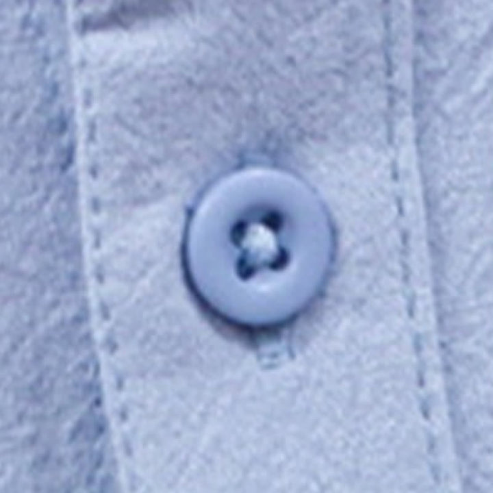 Buddha Stones Camicia da uomo estiva in stile Tang, casual, con colletto alla coreana, maniche corte e taschino applicato, in cotone tinta unita. - image 7
