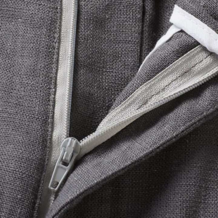 Buddha Stones Completo estivo casual da uomo con camicia a maniche corte, colletto alla coreana e pantaloni con coulisse, con tasche. - image 16