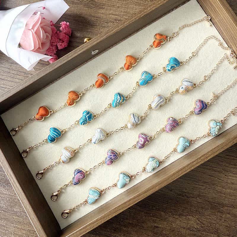 Buddha Stones Bracciale Song Brocade Copper Gourd Blessing color oro - image 6
