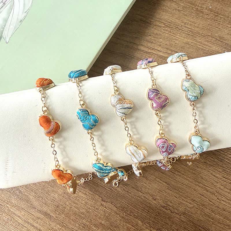 Buddha Stones Bracciale Song Brocade Copper Gourd Blessing color oro - image 5