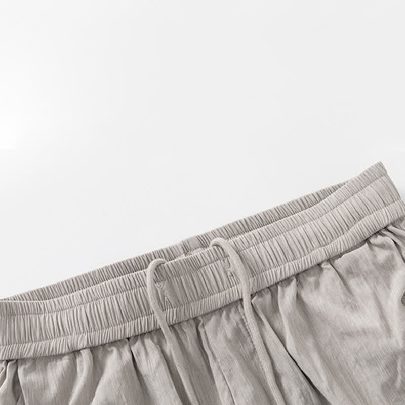 Buddha Stones Pantaloncini da uomo estivi casual minimalisti con coulisse in vita elasticizzata e tasca. - image 10