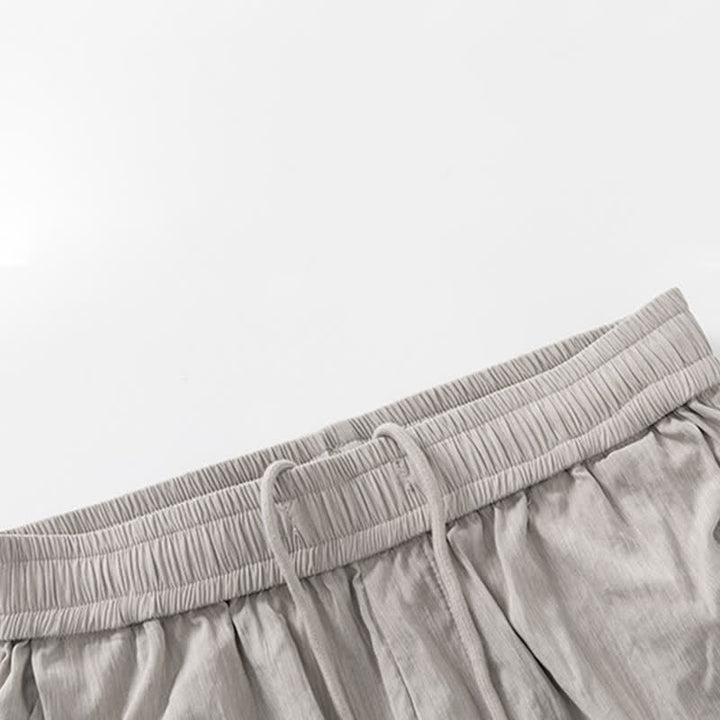 Buddha Stones Pantaloncini da uomo estivi casual minimalisti con coulisse in vita elasticizzata e tasca. - image 10