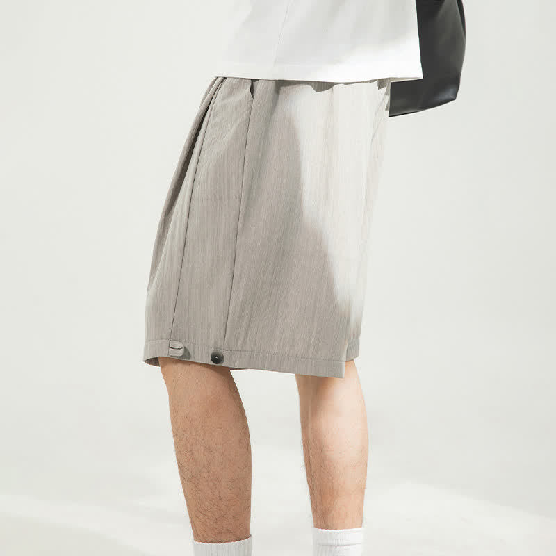 Buddha Stones Pantaloncini da uomo estivi casual minimalisti con coulisse in vita elasticizzata e tasca. - image 3