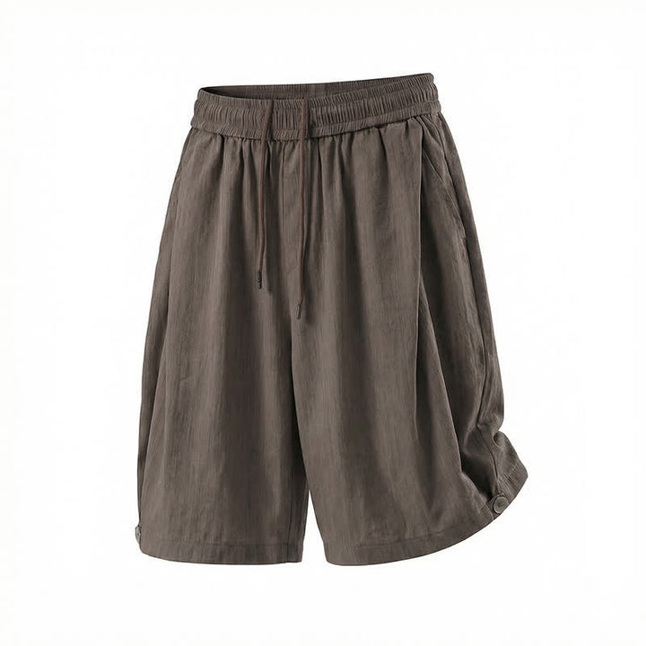 Buddha Stones Pantaloncini da uomo estivi casual minimalisti con coulisse in vita elasticizzata e tasca. - image 31